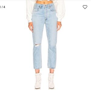 AGOLDE Riley High Rise Straight Crop Jeans 27
